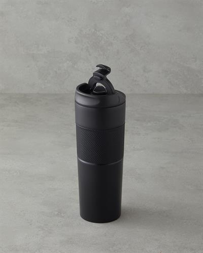 Glow Чаша За Пътуване Френска преса Стомана 450 мл Черен