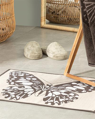 Gloyn Butterfly Кърпа За Крака Жакардов с багрени нишки 50x70 см Кафяв