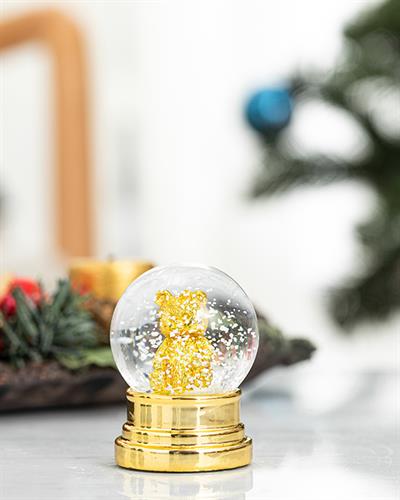 Gold Bear Снежно Кълбо Златисто, 4,5X4,5X6,2 Cm