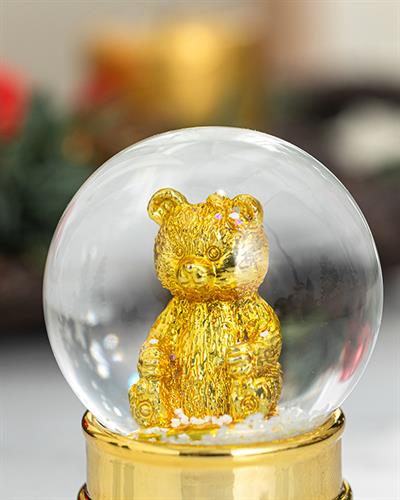 Gold Bear Снежно Кълбо Златисто, 4,5X4,5X6,2 Cm