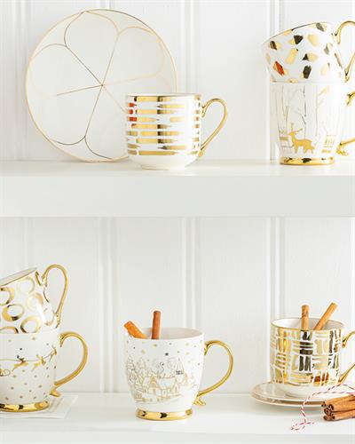 Gold Snow Чаша New Bone, Златисто, 460 Ml