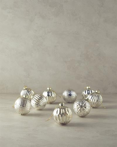 Gold Winter Висящ Аксесоар 9 бр. Стъкло 8 cm Златен