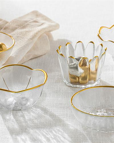 Golden Glass Appetizers 9 cm Gold