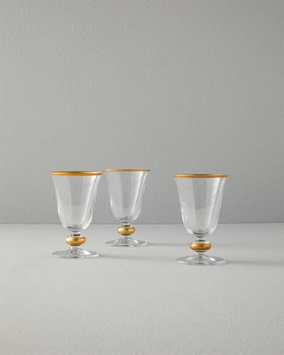 Golden Orient Чаша 3 бр. Стъкло 200 мл Златен