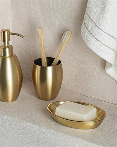 Goldness Stainless Steel Bathroom Set Gold