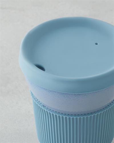 Чаша За Пътуване Порцелан 350 мл.. Син