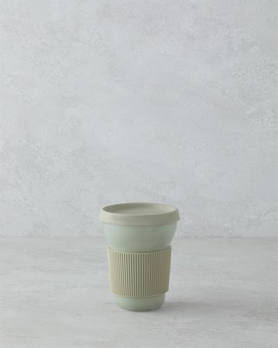 Чаша За Пътуване Порцелан 350 мл.. Зелен