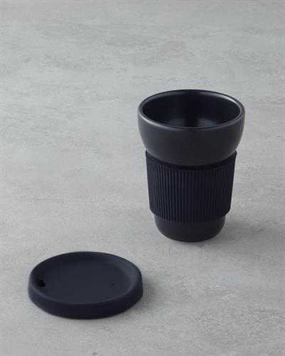 Чаша За Пътуване Порцелан 350 мл.. Черен