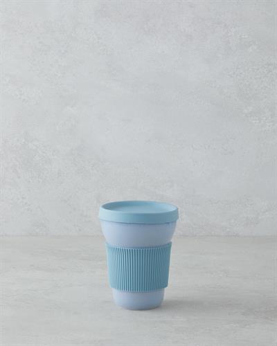 Чаша За Пътуване Порцелан 350 мл.. Син