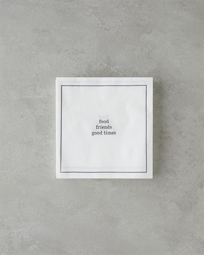 Хартиени Салфетки 20 бр. Хартия 33x33 см Черен - Бял