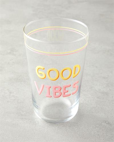 Good Vibes Чаша 3 бр. Стъкло 400 мл Розов