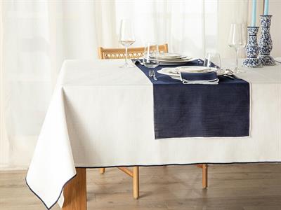 Grace Покривка За Маса Полиестер, Бяло, 150 X 200 Cm