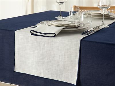 Grace Ранър Полиестер, Бяло, 40 X 150 Cm