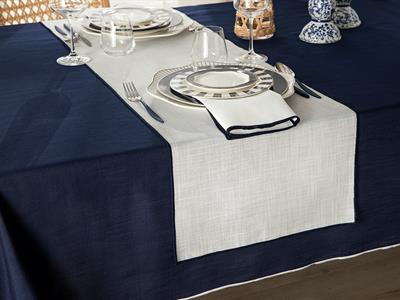 Grace Ранър Полиестер, Бяло, 40 X 150 Cm