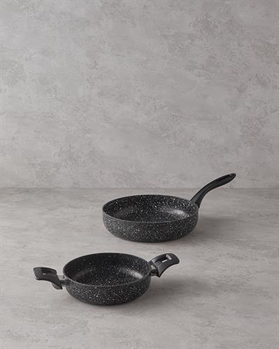 Granada Комплект тиган с две дръжки-ти 2 части Алуминий 20x26 см Черен