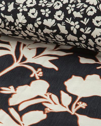 Grandiflora Спален Комплект Единичен Мек памук с дигитална щампа 160x220 см Антрацит - Теракота