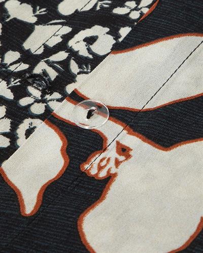 Grandiflora Спален Комплект Кралски размер Мек памук с дигитална щампа 240x220 см Антрацит - Терак