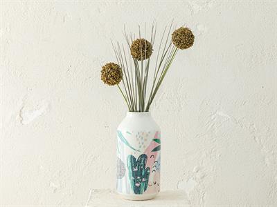 Grass Bush Изкуствено Цвете Един Стрък 63 см Зелен