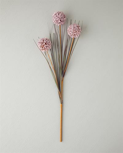 Grass Bush Изкуствено Цвете Един Стрък Пластмаса 63 см Розов