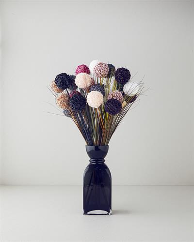 Grass Bush Изкуствено Цвете Един Стрък Пластмаса 63 см Розов