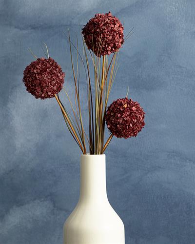 Grass Bush Една Клонка Изкуствено Цвете Тъмно Розово, 63 Cm