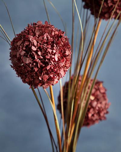 Grass Bush Една Клонка Изкуствено Цвете Тъмно Розово, 63 Cm