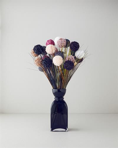 Grass Bush Една Клонка Изкуствено Цвете Пластмасов, Кафяво, 63 Cm