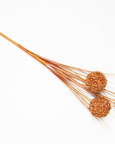 Grass Bush Една Клонка Изкуствено Цвете Кафяво, 63 Cm