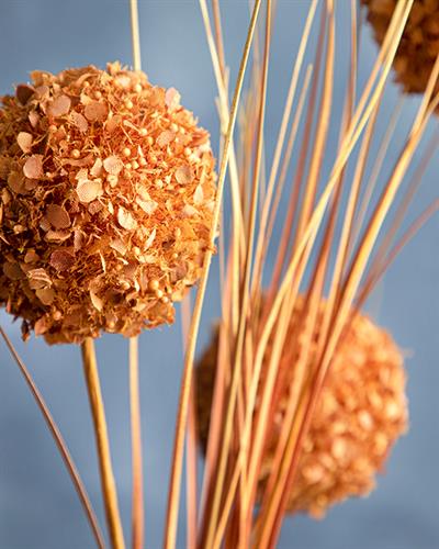 Grass Bush Една Клонка Изкуствено Цвете Кафяво, 63 Cm