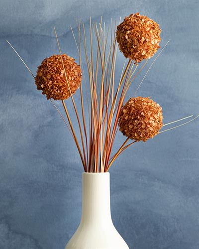 Grass Bush Една Клонка Изкуствено Цвете Кафяво, 63 Cm