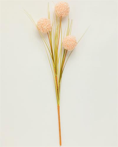 Grass Bush Една Клонка Изкуствено Цвете Пластмасов, Шампанско, 63 Cm