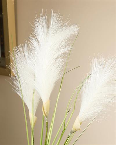 Grassy Изкуствено Цвете Един Стрък Полиестер 72 см Бял
