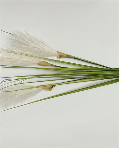Grassy Изкуствено Цвете Един Стрък Полиестер 72 см Бял