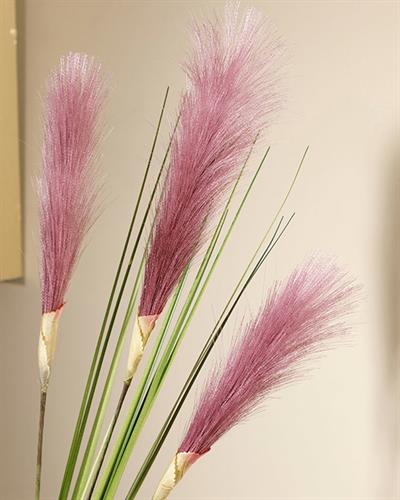 Grassy Изкуствено Цвете Един Стрък Полиестер 72 см Дамсон