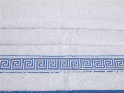 Greek Key ХАВЛИЯ ЗА ЛИЦЕ Жакардов 50x80 cm White