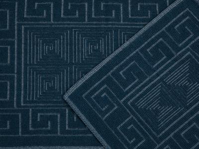 Greek Key ПОСТЕЛКА ЗА БАНЯ КО Памучен 60x90cm+50x60cm Dark Blue