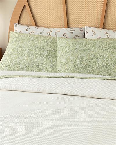 Greens Комплект Пике Двоен Размер, Шарени, Екру, 200 X 220 Cm