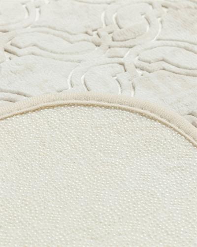 Ground Комплект Постелки За Баня Нехлъзгащ се гръб Топъл печат 60x90 + 40x60 см Светлобежов