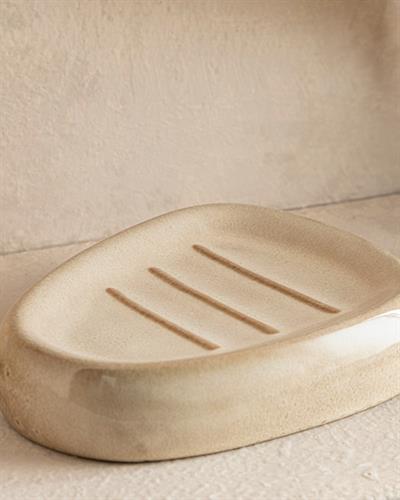 Gusto Dolomite 3 pcs set bath Bathroom Set 10x10x16-8x8x11-11x11x3 Beige