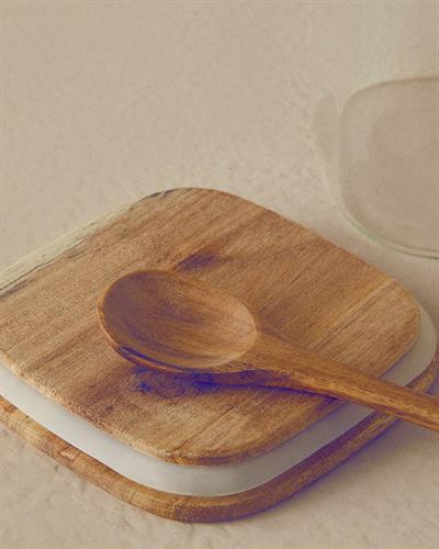 Hailey Borosilicate With Spoon Jar 1000 ml Transparent