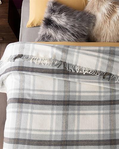 Halden Glittered Cotton For One Person Blanket 150x200 cm Gray