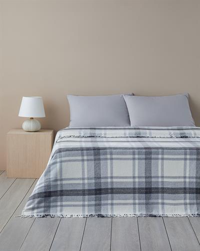 Halden Glittered Cotton For One Person Blanket 150x200 cm Gray