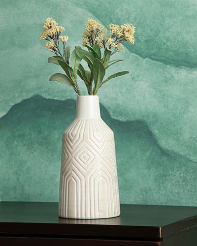 Haley Ваза 14x14x30 см Кремав