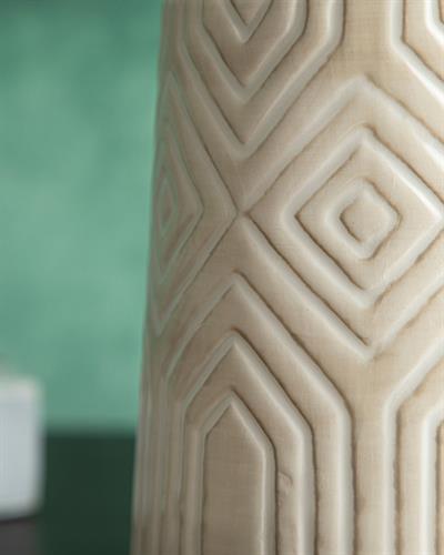 Haley Ваза 14x14x30 см Кремав