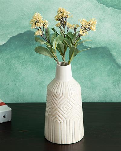 Haley Ваза 14x14x30 см Кремав