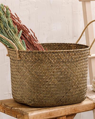 Hanna Кошница Слама 35x25x22 см Бежов