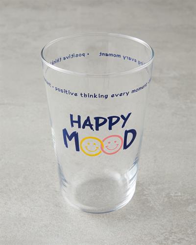 Happy Mood Чаша 3 бр. Стъкло 400 мл Морскосин