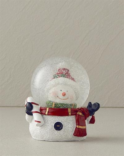 Happy Snowman Снежен Глобус 6,5x8,3x9 см Бял