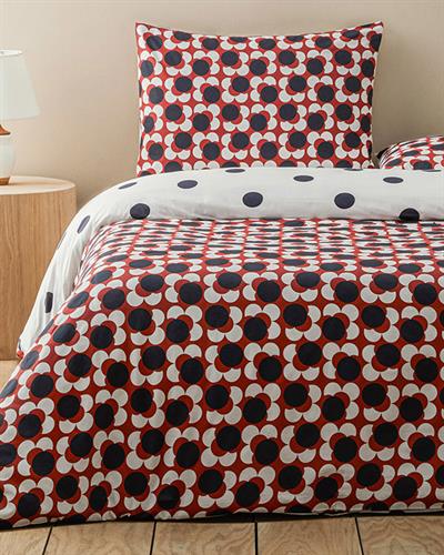 Harmonic Fusion Спален Комплект Единичен Памук 160x220 см Червен