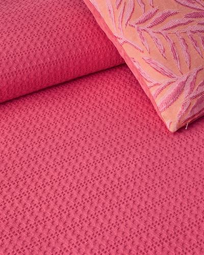 Harmony Одеяло Пике Единичен Памучен 150x220 см Тъмнорозов